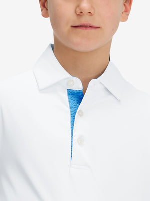 Boys Quick Dry Fit Athletic Solid Polo Shirts