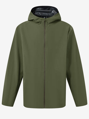 Chaqueta impermeable ligera para la lluvia con capucha