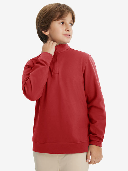 Youth Winter Micro-fleece Quarter Zip Pullover