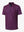 3D view of MAELREG Performance Jersey Print Polo in Navy Rose Abstract – breathable golf fabric