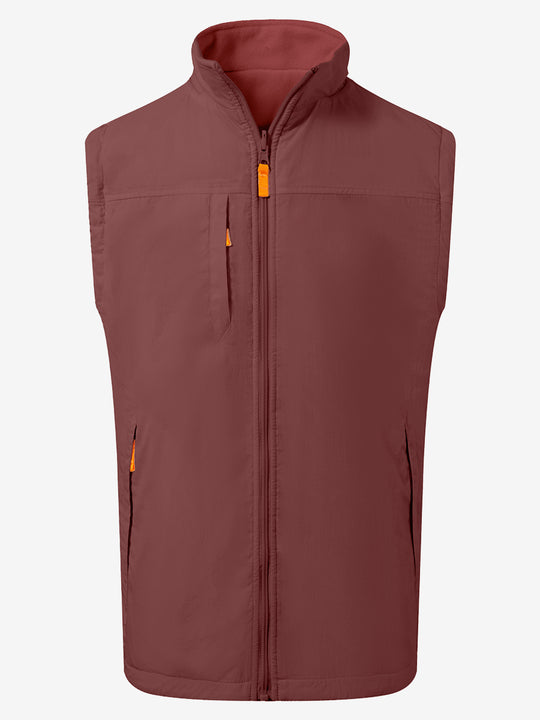 Windproof Fleece Reversible Golf Vest