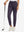 Women's Ultra-stretch Quick Dry Sweatpants with Ankle Zips in dark purple, 3D product view