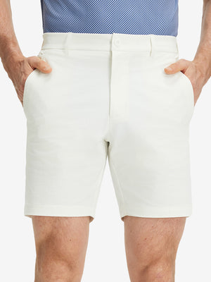Flat Front Flex Cotton Blend Golf Shorts