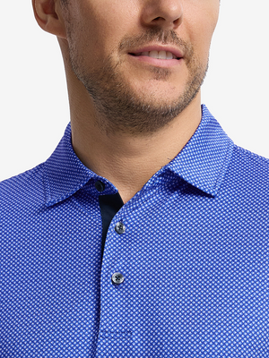 Lightweight Print Long Sleeve Polo