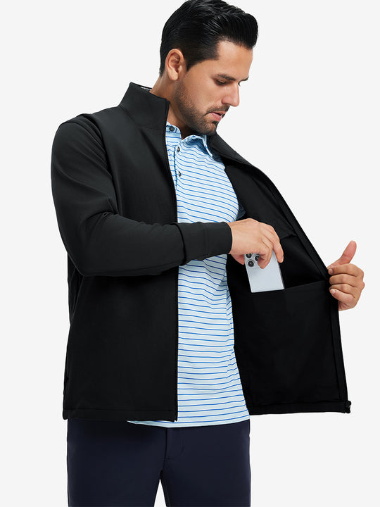 Water-Resistant Zip Up Golf Jacket