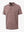 3D view of WINE RED STRIPE Performance Yarn Dye Striped Polo showing striped pattern and fit
