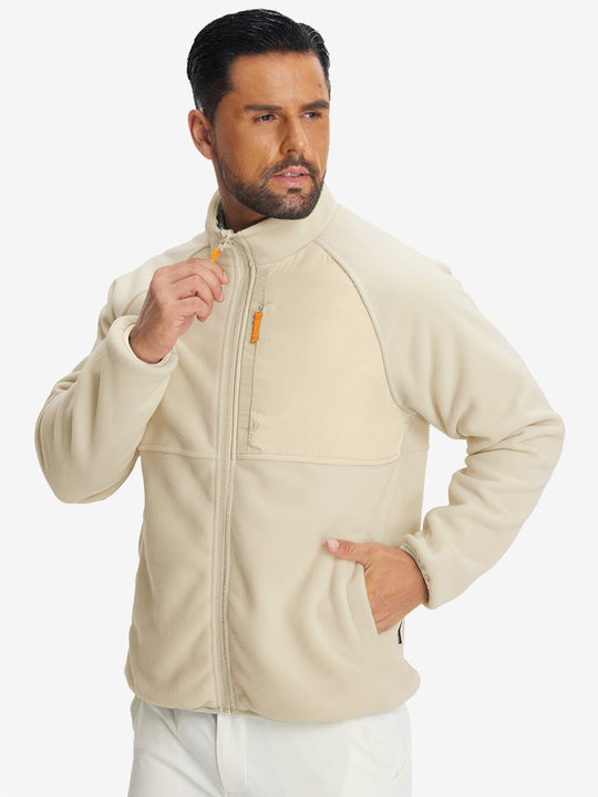 Reversible Fleece Jacket with 5 Pockets