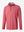 3D rendered display of the RED MELANGE Moisture Wicking Quarter Zip Pullover laid out in detail.