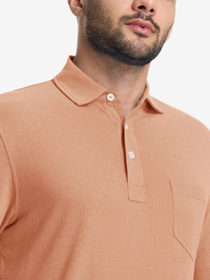 Comfy Cotton Blend Polo Shirts with Pocket