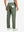 Back view of olive green quick dry casual dress pants, golf glove tucked in rear pocket for sporty touch.