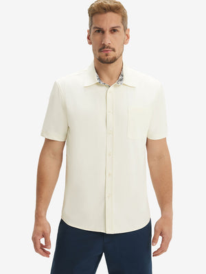 Cool Print Plain Button Up Shirts