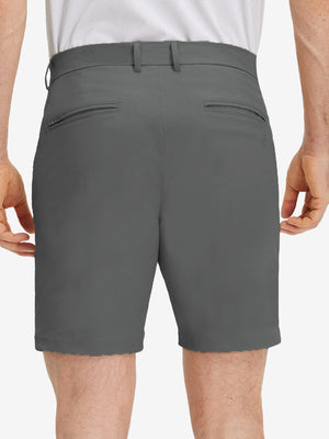 Flat Front Flex Cotton Blend Golf Shorts