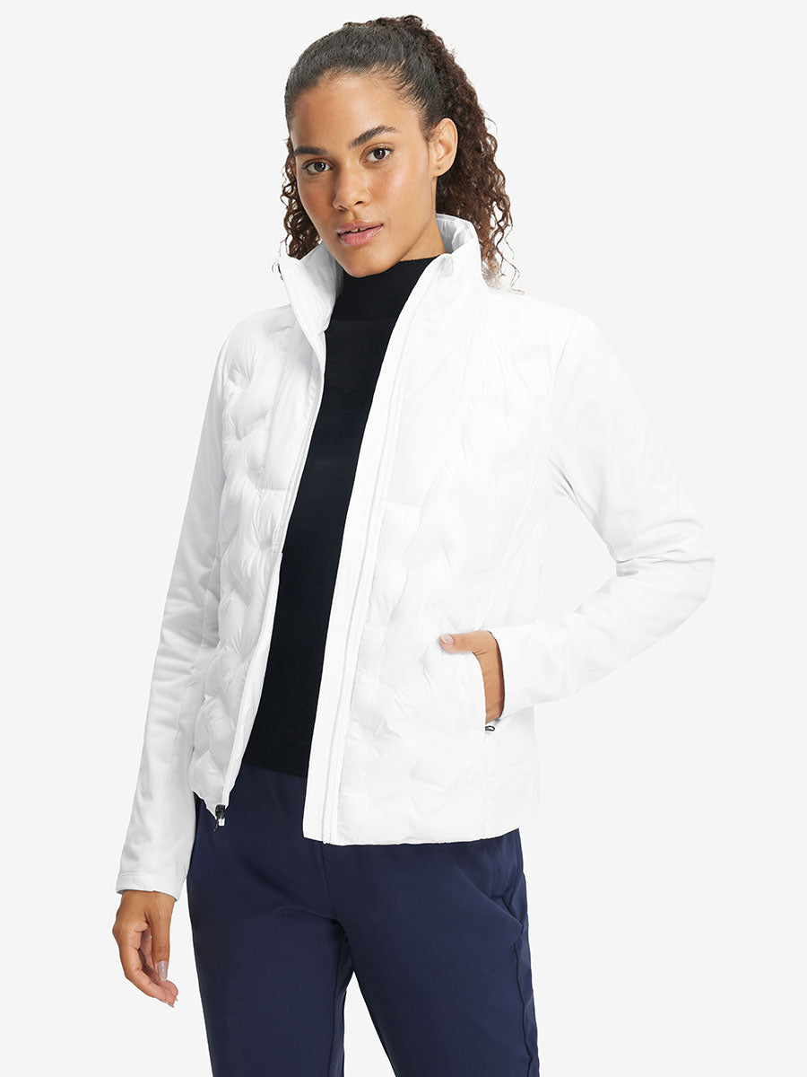 Women's Lightweight Fleece-Lined Puffer Jacket