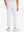 Model's lower body from the back, wearing white fleece stretch water resistant boys joggers.