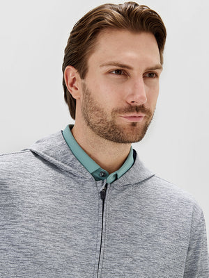 Texture Fleece Lined Golf Hooded Jacket