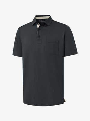 Performance Heather Contrast Collar Polo Shirts