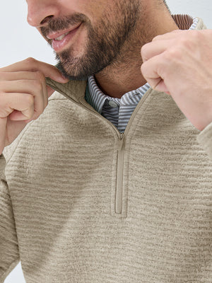Textured Heather Cozy Quarter Zip