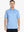 Front half-body view of male model in the Light Blue Everyday Classic Solid Polo, standing still