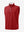 3D front view of the print collar quarter zip golf vest in red, sleek and sporty design.