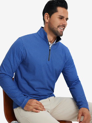 Full Print Lightweight Quarter Zip Pullover