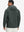Back upper-body view of reflective hooded softshell jacket on model, shown in grey.