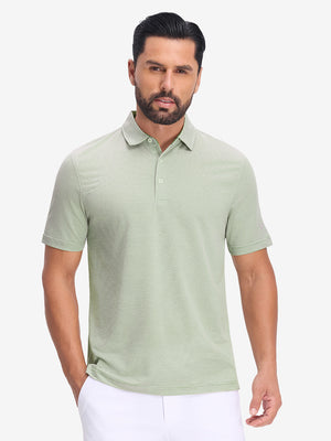 Comfy Breathable Pin-Stripe Golf Polos