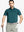 Model in TURQUOISE STRIPE Pinstripe Jersey Performance Polo holding golf club, front half-body view								
