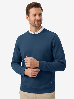 Ultra-Comfort Velour Lining Crew-Neck Sweatshirts