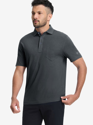 Comfy Cotton Blend Polo Shirts with Pocket