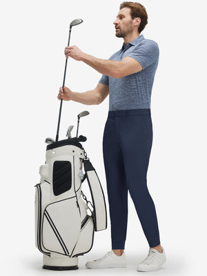 Flat Front Golf Joggers Pants with Belt Loops