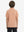 Back upper body view of youth performance golf polos, showing shape and smooth orange/sky blue stripe finish