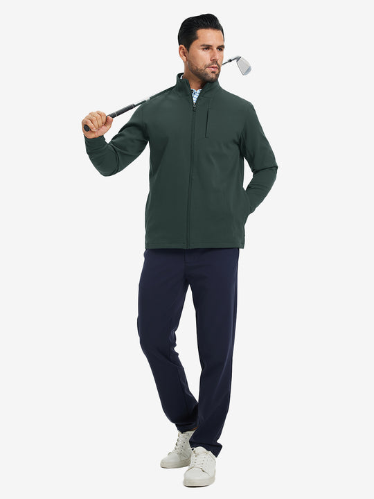 Water-Resistant Zip Up Golf Jacket
