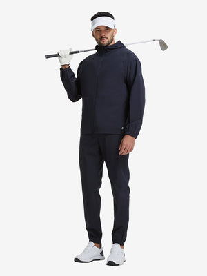Chaqueta impermeable ligera para la lluvia con capucha