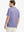 Back half-body view wearing Everyday Collarless Jersey Shirt in LAVENDER.