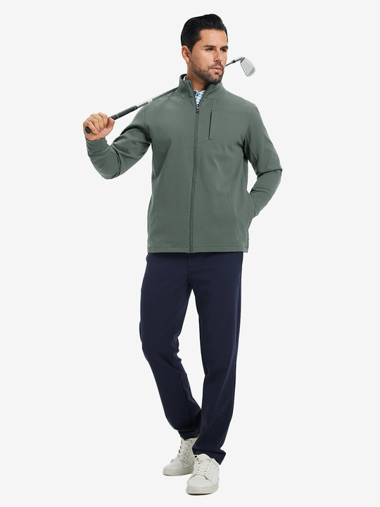 Water-Resistant Zip Up Golf Jacket