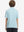 Back upper body view of kids stylish stripe polo shirts, showing pattern and iced aqua stripe tone