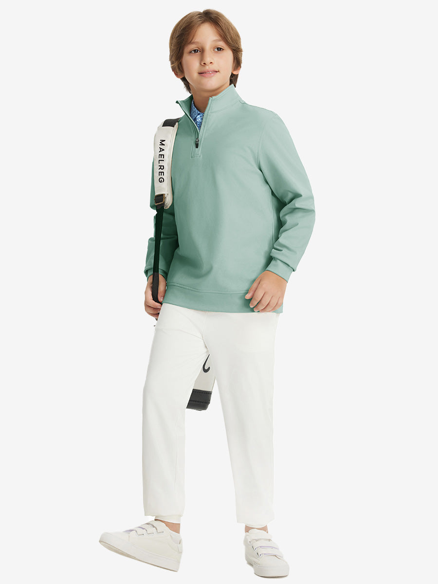 Youth Winter Micro-fleece Quarter Zip Pullover