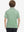 Back upper body of Kids stripe golf polos with clean lines and emerald stripe tone