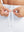 Front waistband detail of Water Resistant Comfy Fleece Golf Joggers in white
