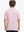 Back half-body view of child wearing LIGHT PINK STRIPE Kids Stylish Stripe Polo Shirt.