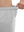 Detail view showing waist stretch on khaki grey breathable running shorts with 4 zipper pockets