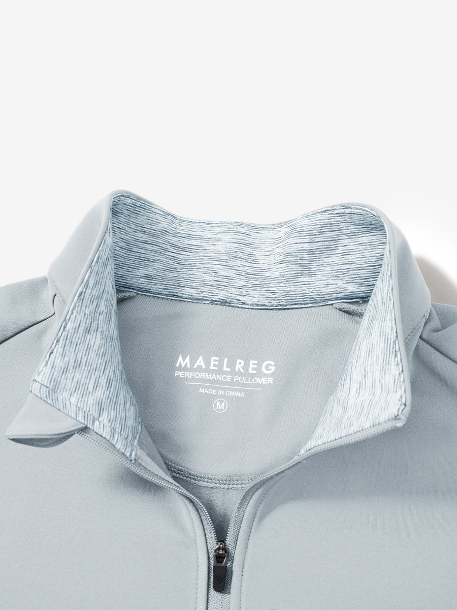 Classic Solid Pocket Fleece Quarter Zip Pullover