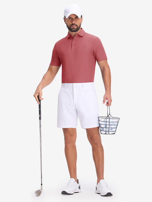 Dry Fit Waffle Textured Collared Golf Shirts