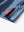 Hem slit detail – Blue Denim Stripe Performance Cooling Polo for youth