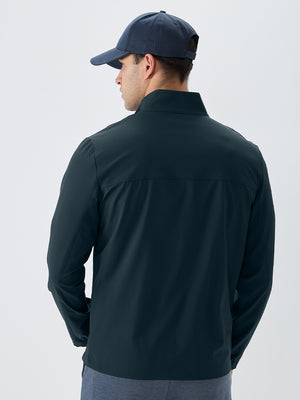 Full Zip Stand Collar Lightweight Windbreaker Jacket