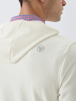 Texture Pullover Hoodie with Pockets