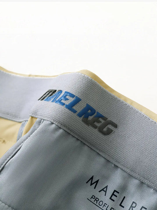 KHAKI Water Resistant Everyday Pants close-up of waistband inner logo detail