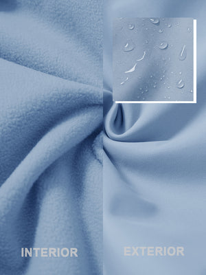 Pantalones de vestir de vellón térmico repelente al agua