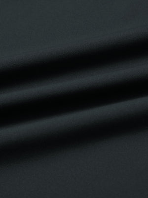 Close-up fabric detail of lightweight golf quarter zip pullover, smooth texture and breathable feel in dark grey