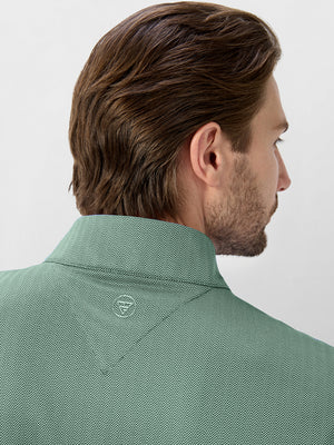 Herringbone Jacquard 1/4 Zip Pullover